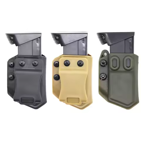 IWB/OWB 9mm/.40 Double Stack Magazine Pouch for GL CZ S&W H&K SIG P365 Pistol MAg Magazine Case Adju