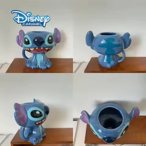 Disney Stitch ceramic mug girls ceramic mug home decorative ornaments couple cup birthday gift