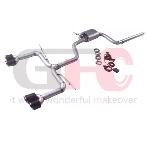 Suitable for the 304 stainless steel Catback with valve exhaust system of Volkswagen T-Roc 1.4T and 