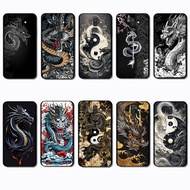 for 3c Samsung S10 S10E S20 Lite S21 Plus Fe Ultra NS23 Dragon Fashionable soft black phone case