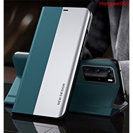 Casing for Huawei P30 P40 Pro P40 Lite / P40 Lite E Invisible Magnetic Adsorption Cover Combined with Electroplating Bracket Phone Case
