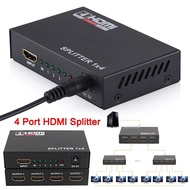 MERCUR 4 Port Dual Display for HDTV DVD PS3 Xbox Signal Converter HD 1.4 1080P Repeater Amplifier HDMI Splitter