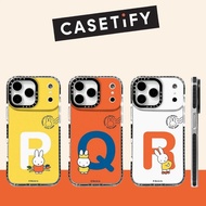 P Q R Letter Rabbit Soft Phone Case For iPhone 17ProMax 16Plus 15 14 13 12 11 Shockproof Protect Cas