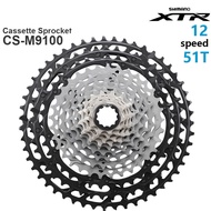 SHIMANO XTR M9100 Cassette 12 Speed Mountain Bike 10-45T 10-51T Cassette For Micro Spline Hub MTB Original Bicycle Parts