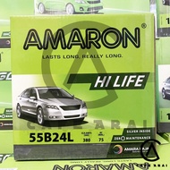 แบตเตอรี่ Amaron Hi Life 55B24R, 55B24L