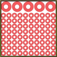 (R) 100PCS Red Motherboard Screw Insulating Fiber Washers