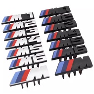 1Pcs 7.3cm 9cm M Logo 3D ABS Car Styling Front Grille Badge Emblem Accessory For BMW Performance E60