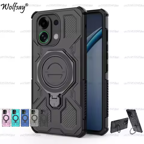 Magnetic Wireless Charge Cover For Oppo K13 Turbo Phone Holder Armor Back Case Oppo K13 Turbo Pro Co