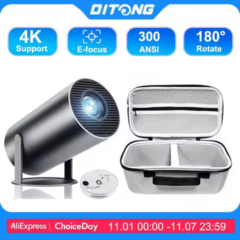 DITONG HY300 Plus HD Projector portatil 4K projetor Android LED Video Home Theater Cinema Phone mini