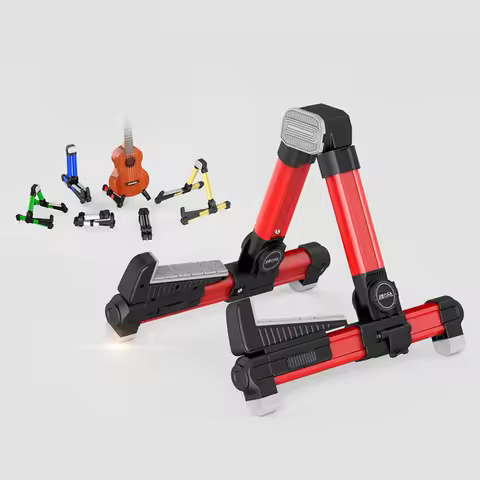 AROMA Ukelele Stand Foldable Mini Guitar Ukulele Stand A-frame Holder Bracket Mount for Ukulele Viol
