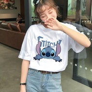 Cute Cartoon Stitch Printed T-Shirt - Comfortable Women's Short Sleeve Top | Inspired by FF7R Cospla