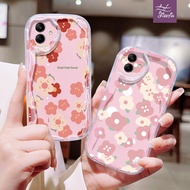 Watercolor Flower casing ph Odd Shape For Samsung Galaxy M40S M32 M22 M12 M10/S M02/S A73 A72 A71 A5
