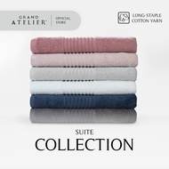 (1pc Bath Towel) Grand Atelier Suite Collection Bryce Series Long Staple Cotton Bath Towel (68cm x 1