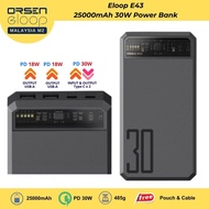Orsen Eloop E43 PD30W 25000mAh Visible Powerbank Black