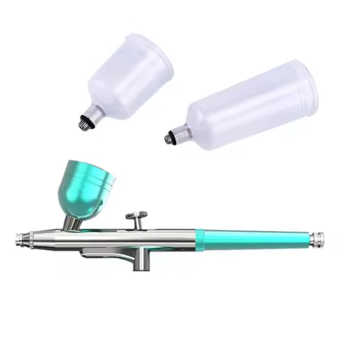 652F Single Action Airbrush Fluid Cups Quick Remove Air Brush Cap Design Gravity Feed Set for Model 