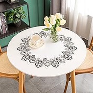 mylacerhome Lace Doily Macrame Embroidered Round Doilies Table Topper Scarf Placemat Table Nightstan