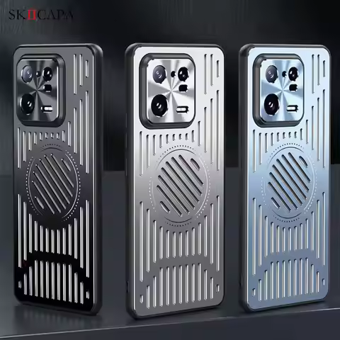 For Magsafe Magnetic Case For Xiaomi 13 Pro 12T Cooling Heat Dissipation Aluminium Alloy Cover For R
