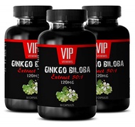 [USA]_VIP VITAMINS Brain Memory Nervous System - Ginkgo BILOBA 120MG - Extract 50:1 - Gingko biloba