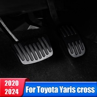 For Toyota Yaris cross 2020 2021 2022 2023 2024 Car Fuel Accelerator Brake Pedals Cover Non Slip Pads Accessories