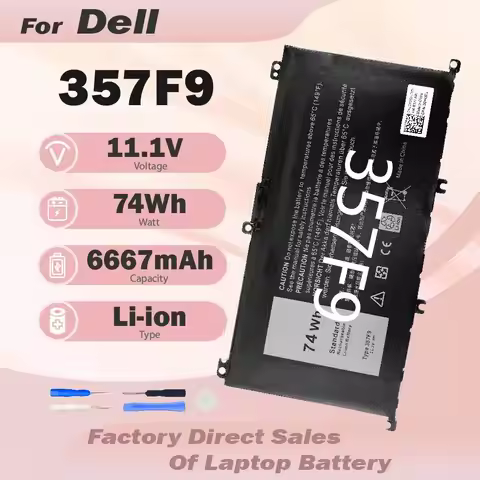 74Wh 357F9 71JF4 Battery For DELL Inspiron 15 7559 7000 7557 7567 7566 5576 5577 P57F P65F 71JF4 INS
