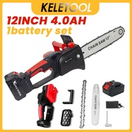 12 16 inch cordless chainsaw battery telescopic chainsaw rechargeable electric chainsaw woodworking