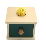 Montessori wool ball drop box, montessori wool ball drop box - montessori teaching materials