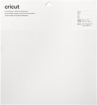 Cricut Smart Paper Sticker Cardstock - 10 Sheets - 13in x 13in - Adhesive Paper for Stickers - Compa