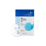 Direct from Japan WELLAGE REAL HYALURONIC SHEET MASK (Set of 5 / Hyaluronic Acid Sheet Mask) Face Mask Skin Care Serum (Moisturizing/Drying) Japan Authorized Distributor