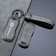Zinc Alloy leather Car Key Case Cover For Nissan 350Z Altima Maxima Sentra Pathfinder NV2500 Infinit