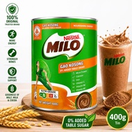 Milo Gao Kosong/400g/2%sugar/nestle/124kcal