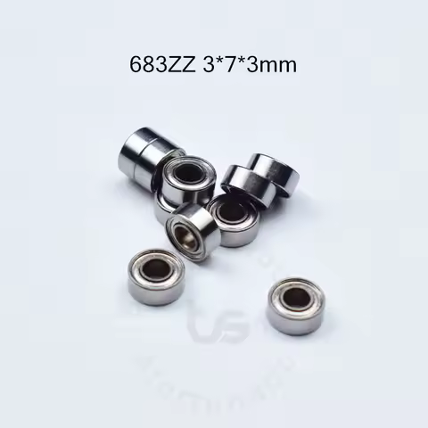 Bearing 683ZZ 10Pieces 3*7*3(mm) 683-2ZZ 3*7*2(mm) Metal Sealed chrome steel Transmission accessorie
