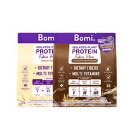 [แพ็คคู่ SET DUO] Bomi Isolated Plant Protein Fiber Plus (10x40g) โปรตีนพืชสูตรอัพเกรด โปรตีนสูง หวา