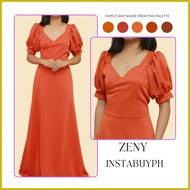 ❍ ∆ ◲ Zeny Dress Puff Sleeves Dress Formal Dress Ninang Dress Bridesmaids Dress Taytay Tiangge
