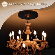 AHOUR Ceiling Medallions, Split Design Round Shape PU Ceiling Medallion, Elegant Design Decorative P