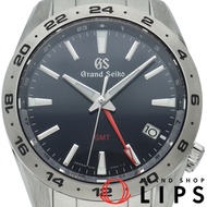 精工 Grand Grand Seiko GMT 石英錶 39mm 運動系列 SBGN029/9F86-0AK0，帶盒、保固卡，不銹鋼材質，男士腕錶，海軍藍，拋光處理，成色極佳 [二手]