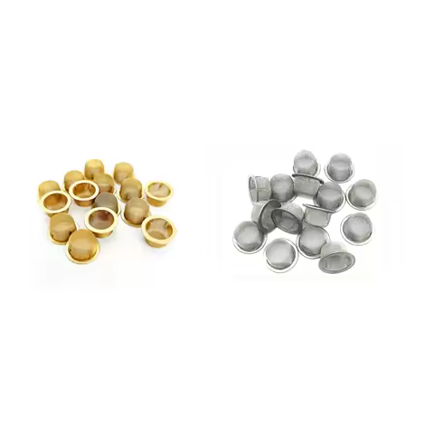 10PCS Rimmed Dome Elbow Screens Filters Caps for Arizer XQ2 Extreme Q V-Tower