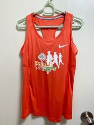 全新 NIKE DRI FIT 香港 理工大學 理大 PolyU Hong Kong Polytechnic University 跑步 長跑 背心 vest running 渣打馬拉松 渣馬 Mar