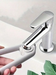 1 pieza Llave universal para grifos con mango antideslizante, herramienta de instalación de lavabo - Fácil instalación y desmontaje del grifo para reparación de plomería del hogar en la cocina y el baño