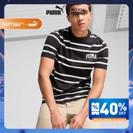 PUMA BASICS - เสื้อยืดผู้ชาย PUMA SQUAD สีดำ - 68179301