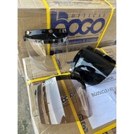 BOGO ORIGINAL VISOR 3 BUTTON SUITABLE FOR HELMET APOLO MS88 NS88 SPECIAL 99 TRENDY MATT STAR WINGS M