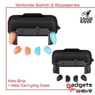 [NS2 Acc] Savage Raven by Skull & Co.NeoGrip Bundle (Max Case) An Ergonomic Grip for Nintendo Switch