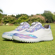 Pgm Mannen Golf Schoenen Knop Schoenveters ใบกันลื่นด้านข้างรองเท้าผ้าใบกีฬา Schoeneren Kleurrijke L