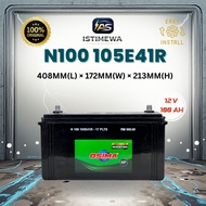 OSIMA N100 105E41R Maintenance Free Heavy Duty Battery | Conventional Truck Ship Ferry Cargo Boat Ba