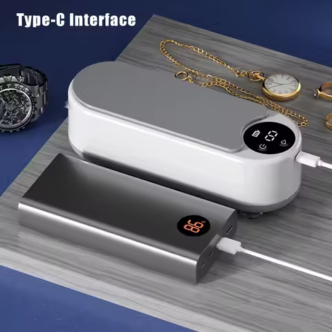 Portable Washing Machine Silver Gold Cleaner Glasses Cleaner Eyeglass Washing Tool High Frequency Vi