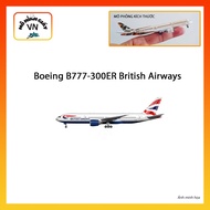 [1:400] Boeing B777-300ER British Airways Assembly Paper Model - MohinhgiayVN