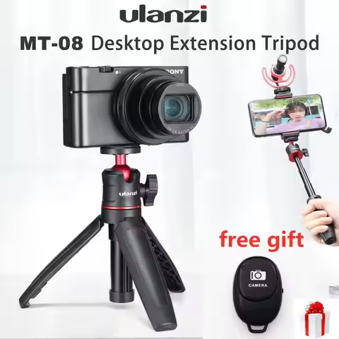 ULANZI MT-08 Extend Pole Mini Tripod Monopod Mount Handle Grip for Phone Sony Nikon Canon DSLR Camer