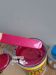 ME003 DARK PINK ( Metallic Epoxy Paint ) 1L METALLIC EPOXY FLOOR PAINT [ HEAVY DUTY ] PROTECTIVE &amp; COATING Tiles &amp; Floor Paint / WP