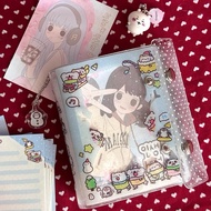 M5 binder dbrcute glitter animal winter panda binder 5 Ring for journalling B3202