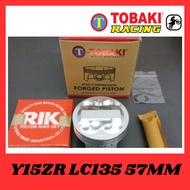 TOBAKI Y15ZR LC135 57MM DOME FORGES RACING PISTON 0 DOME FORGED PISTON RACING 57MM TOBAKI HIGH COMPRESSION