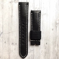 Tali jam tangan Gunnystraps untuk IWC 22mm : Black Perforated